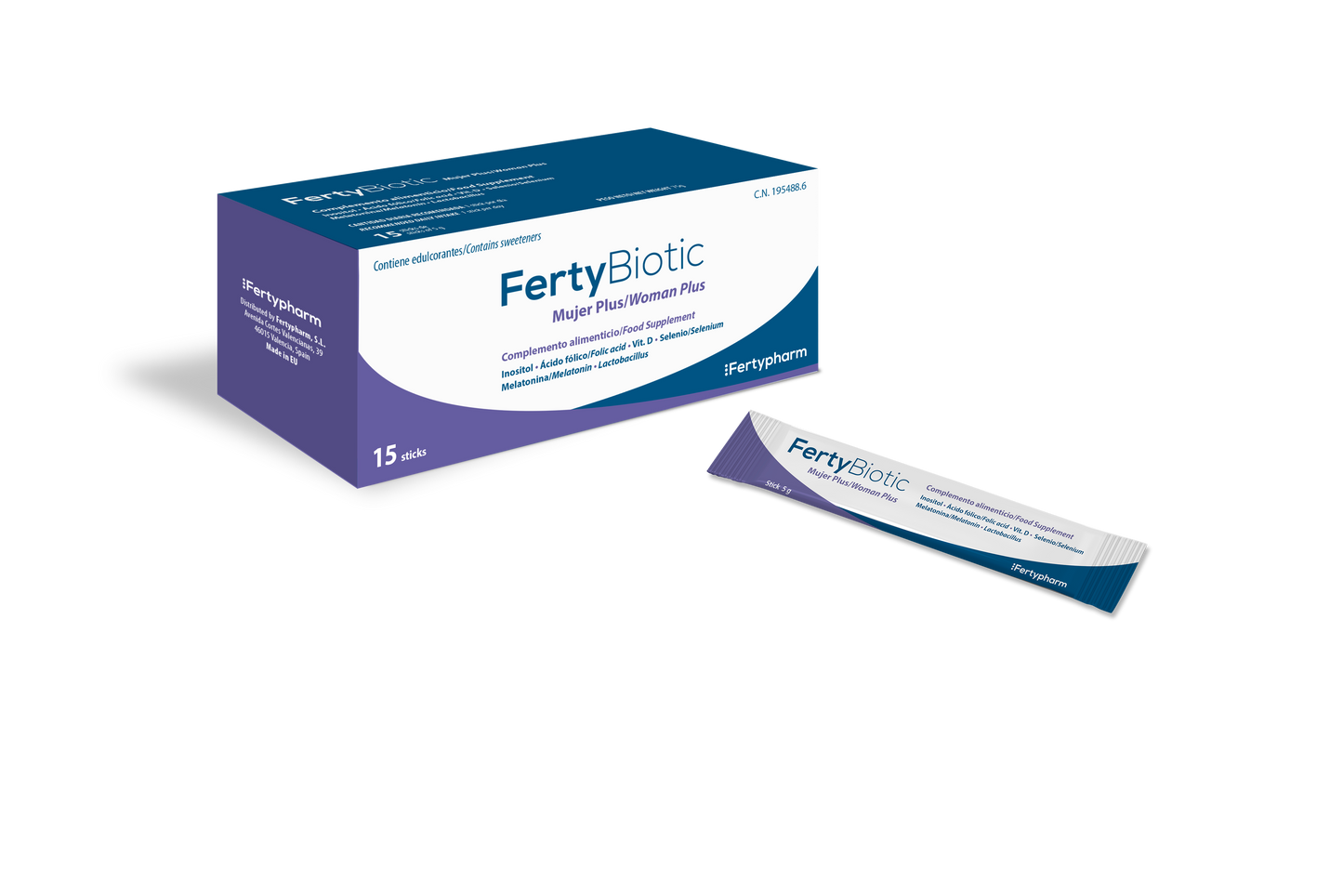 FERTYBIOTIC MULHER PLUS - 15 SAQ