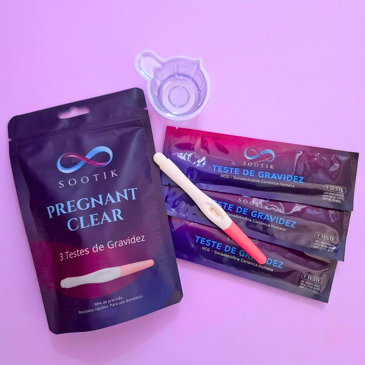 2 Testes de Gravidez +1 OFERTA – Sootik Pregnant Clear